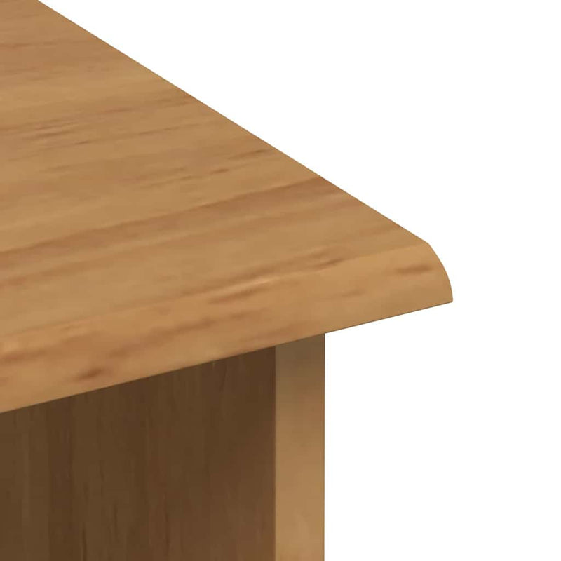 vidaXL Kagy Barna 91 x 30 x 104 cm Tömör fenyőfa