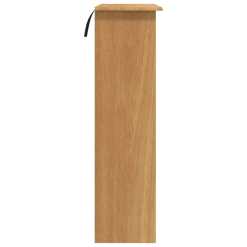 vidaXL Kagy ASKIM Barna 91 x 30 x 104 cm Tömör fenyőfa