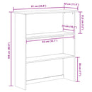 vidaXL Kagy ASKIM Barna 91 x 30 x 104 cm Tömör fenyőfa