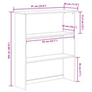 vidaXL Kagy ASKIM 91 x 30 x 104 cm Tömör fenyőfa