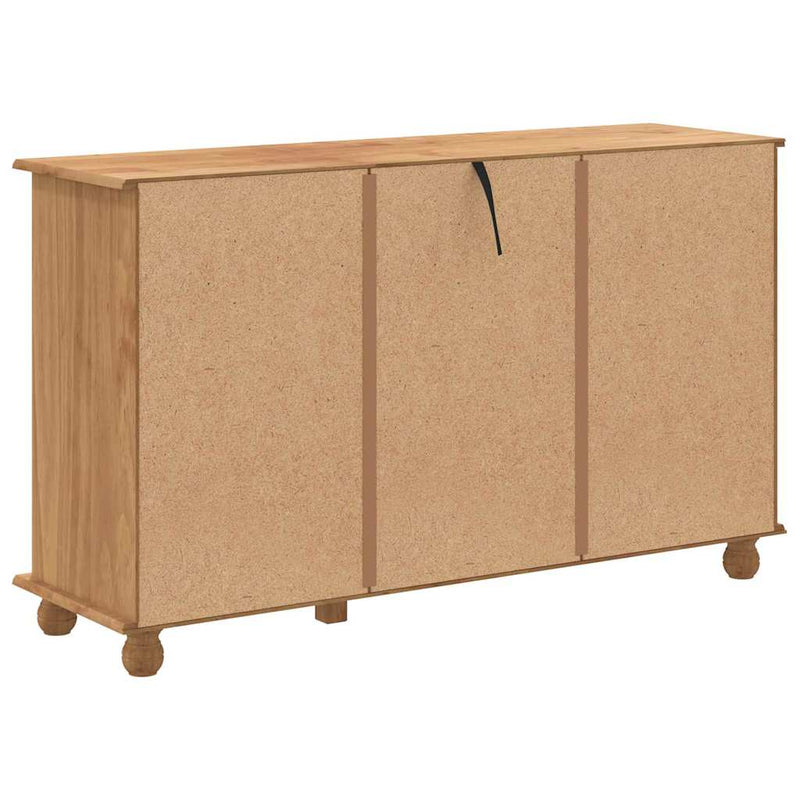 vidaXL Fiókos Szekrény fiókkal Barna 79 x 40 x 133.5 cm Tömör fenyőfa