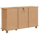 vidaXL Fiókos Szekrény ASKIM Barna 79 x 40 x 133,5 cm Tömör fenyőfa