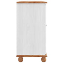 vidaXL Széf fiókkal ASKIM Fehér 133.5 x 40 x 79 cm Tömör fenyőfa