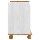 vidaXL Tárolópad fiókkal ASKIM Fehér 100 x 39 x 62 cm Tömör fenyőfa