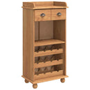 vidaXL Bor szekrény ASKIM Mézes Viasz 57 x 37 x 114 cm Tömör fenyőfa