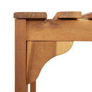 vidaXL Négyzetes Kültéri Pezsgőfürdő Kialakítás Barna 230 x 230 cm