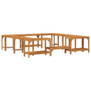 vidaXL Jakuzzi Környezet Barna 230 x 230 cm Tömör Akácfa