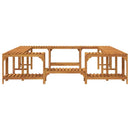 vidaXL Jakuzzi Környezet Barna 230 x 230 cm Tömör Akácfa