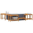 vidaXL Jakuzzi Környezet Barna 230 x 230 cm Tömör Akácfa
