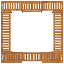 vidaXL Jakuzzi Környezet Barna 230 x 230 cm Tömör Akácfa