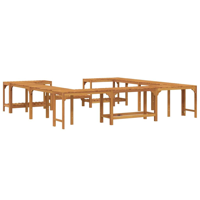 vidaXL Négyzetes Kültéri Pezsgőfürdő Kialakítás Barna 250 x 250 cm