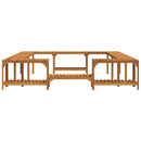 vidaXL Jakuzzi Környezet Barna 255 x 255 x 55,5 cm Tömör Akácfa