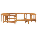 vidaXL Jakuzzi Környezet Barna Ø255 x 55,5 cm Tömör Akácfa