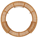 vidaXL Kerek Meleg Vizes Kád Kerítés Barna Ø255 cm tömör akácfa