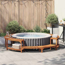 vidaXL Jakuzzi Környezet Barna Ø275 x 55,5 cm Tömör Akácfa