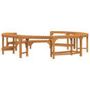 vidaXL Jakuzzi Környezet Barna Ø275 x 55,5 cm Tömör Akácfa