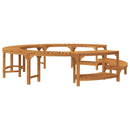vidaXL Jakuzzi Környezet Barna Ø275 x 55,5 cm Tömör Akácfa