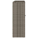 vidaXL Tárolószekrény polcokkal Szürke 100 x 36 x 102 cm Rattan