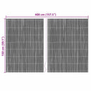 vidaXL Bambusz kerítés Természetes 400 x 150 cm bambusz