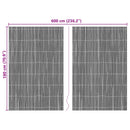 vidaXL Bambusz kerítés Barna 600 x 180 cm bambusz