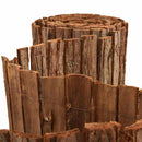 vidaXL Kéregkerítés Barna 400 x 125cm Kéreg