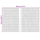 vidaXL Kéregkerítés Barna 400 x 125cm Kéreg
