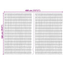 vidaXL Kéregkerítés Barna 400 x 180 cm Kéreg