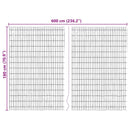 vidaXL Kéregkerítés Barna 600 x 180 cm Kéreg