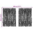 vidaXL Rőzsekerítés Barna 400 x 180 cm Bársony