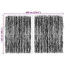 vidaXL Rőzsekerítés Barna 600 x 125 cm Bársony