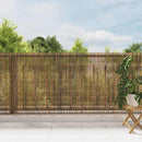 vidaXL Bambusz kerítés 300 x 125 cm Bambusz Természetes