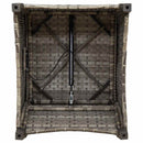 vidaXL Fotel ágy Szürke 56 x 66 x 95 cm polirattan