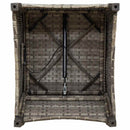 vidaXL Fotel ágy párnával Szürke 56 x 66 x 95 cm polirattan