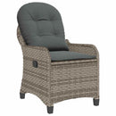 vidaXL Fotel ágy párnával Szürke 56 x 66 x 95 cm polirattan