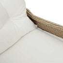 vidaXL Fotel ágy párnával Bézs 56 x 66 x 95 cm polirattan