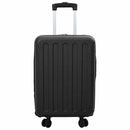 vidaXL Bőrönd zárral Fekete 34 x 23 x 55.5 cm ABS Műanyag