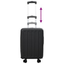 vidaXL Bőrönd zárral Fekete 34 x 23 x 55.5 cm ABS Műanyag