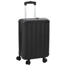 vidaXL Bőrönd zárral Fekete 43 x 27 x 66 cm ABS Műanyag