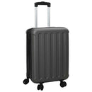 vidaXL Bőrönd zárral Sötétszürke 34 x 23 x 55.5 cm ABS Műanyag