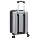 vidaXL Bőrönd zárral Ezüst 34 x 23 x 55.5 cm ABS Műanyag