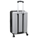 vidaXL Bőrönd zárral Ezüst 43 x 27 x 66 cm ABS Műanyag