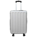 vidaXL Bőrönd zárral Ezüst 43 x 27 x 66 cm ABS Műanyag