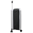 vidaXL Bőrönd zárral Ezüst 43 x 27 x 66 cm ABS Műanyag