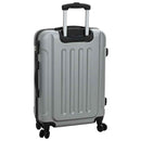 vidaXL Bőrönd zárral 3 pcs Ezüst 50 x 31 x 78 cm ABS Műanyag