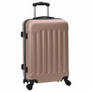 vidaXL Bőrönd zárral 3 pcs Rózsaarany 50 x 31 x 78 cm ABS Műanyag
