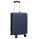 vidaXL Bőrönd zárral Sötétkék 34 x 23 x 55.5 cm ABS Műanyag