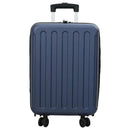 vidaXL Bőrönd zárral Sötétkék 34 x 23 x 55.5 cm ABS Műanyag