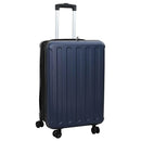 vidaXL Bőrönd zárral Sötétkék 43 x 27 x 66 cm ABS Műanyag