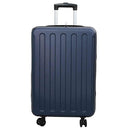 vidaXL Bőrönd zárral Sötétkék 43 x 27 x 66 cm ABS Műanyag
