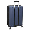 vidaXL Bőrönd zárral Sötétkék 50 x 30 x 76 cm ABS Műanyag